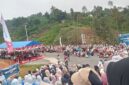 Tampak ribuaan orang hadiri CFD dalam rangka HARDIKNAS di Tugu PKK Bukit Tengah