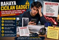 Ilustrasi bahaya cicilan Gadget