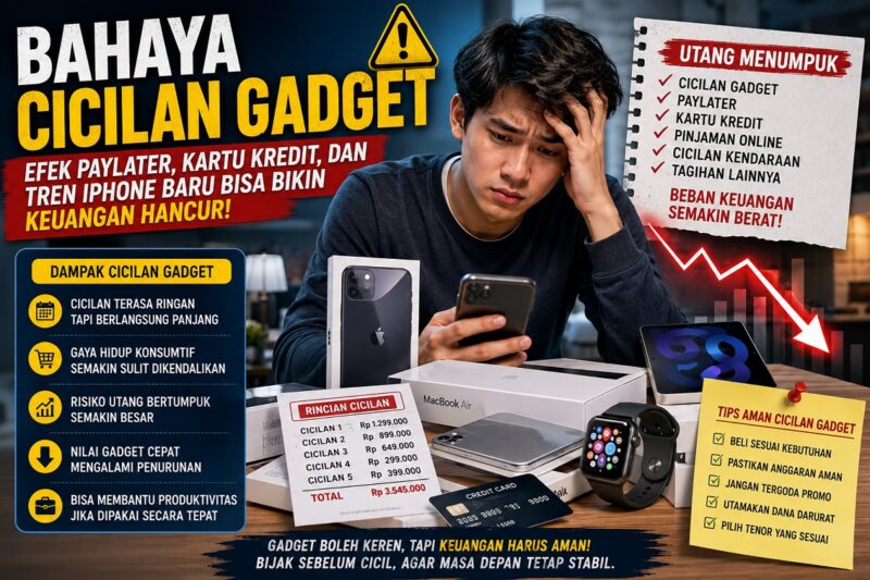 Ilustrasi bahaya cicilan Gadget