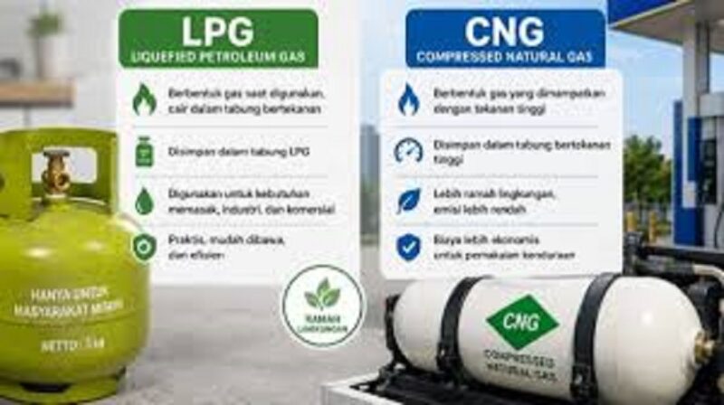 Ilustrasi CNG Gantikan LPG Subsidi
