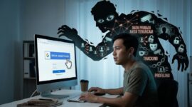 Ilustrasi Bahaya masuk dengan Google di sembarang situs