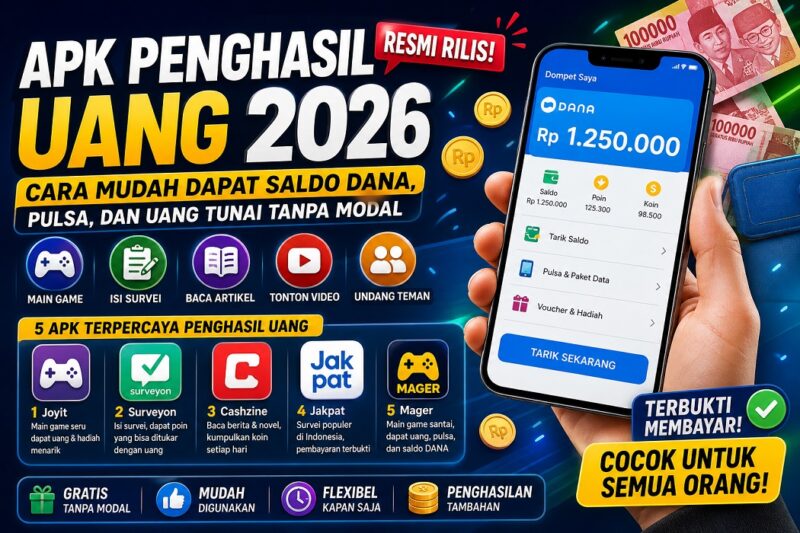 5 Aplikasi Penghasil Uang