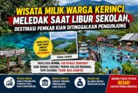 Popularitas objek wisata milik pemkab kerinci kian meredup