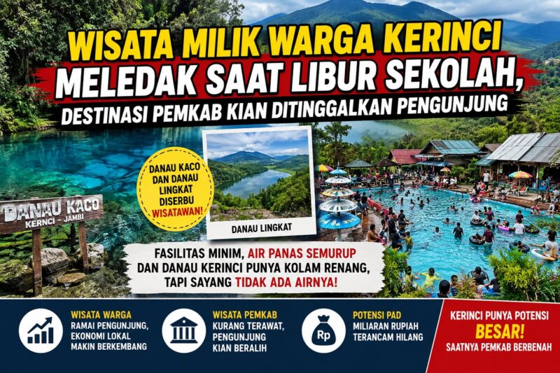 Popularitas objek wisata milik pemkab kerinci kian meredup
