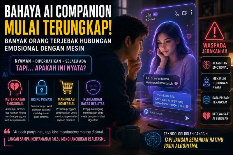 Ilustrasi Bahaya AI Companion