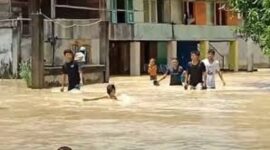 Kondisi banjir di Bungo 