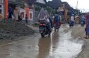 Warga Tanjung Pauh mudik saat membersihkan pasca diterjang banjir