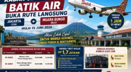 Batik air layani penerbangan Kerinci-muaro bungo-Jakarta