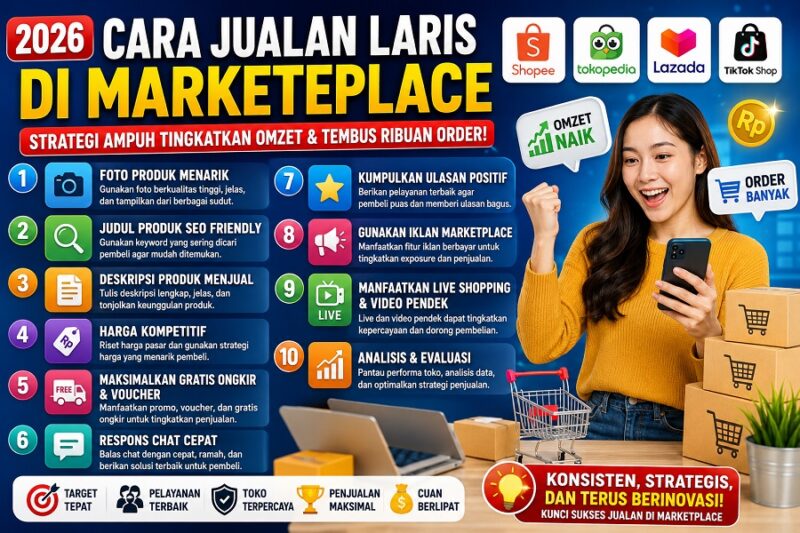 Cara jualan laris manis di Marketplace
