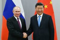 Foto bersama ; Presiden Rusia dan China, Putin dan Xi Jinping. (Sumber/Google)