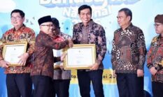 Bupati Batang Hari Terima Penghargaan Bergengsi Nasional, Dukungan Pendidikan dan Budaya Diapresiasi