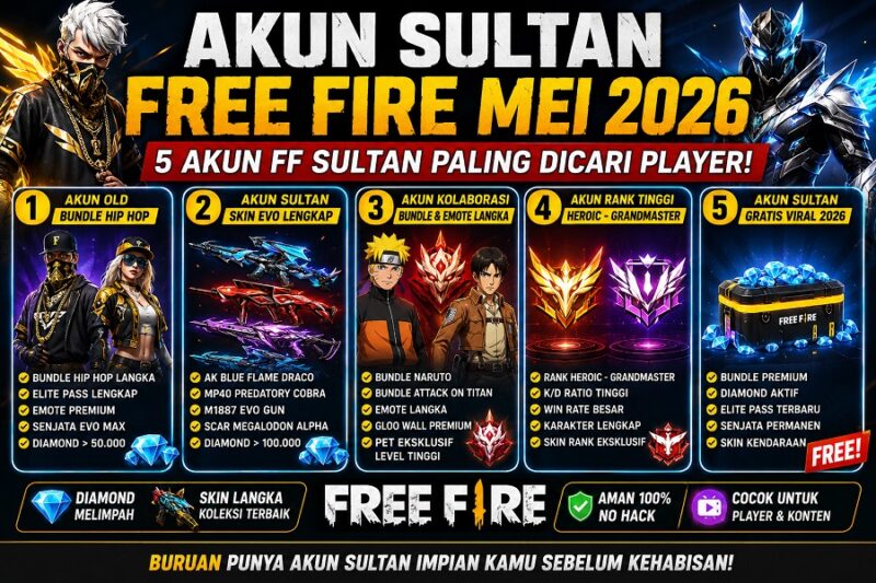 Akun Sultan Free Fire Mei 2026