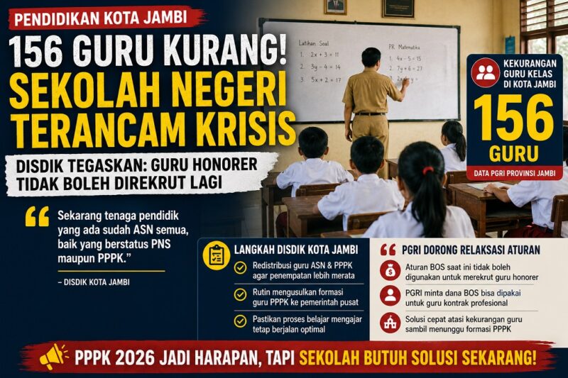 Kota Jambi terancam kekurangan guru