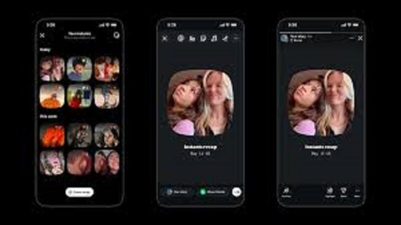 Tampilan Fitur instant instagram