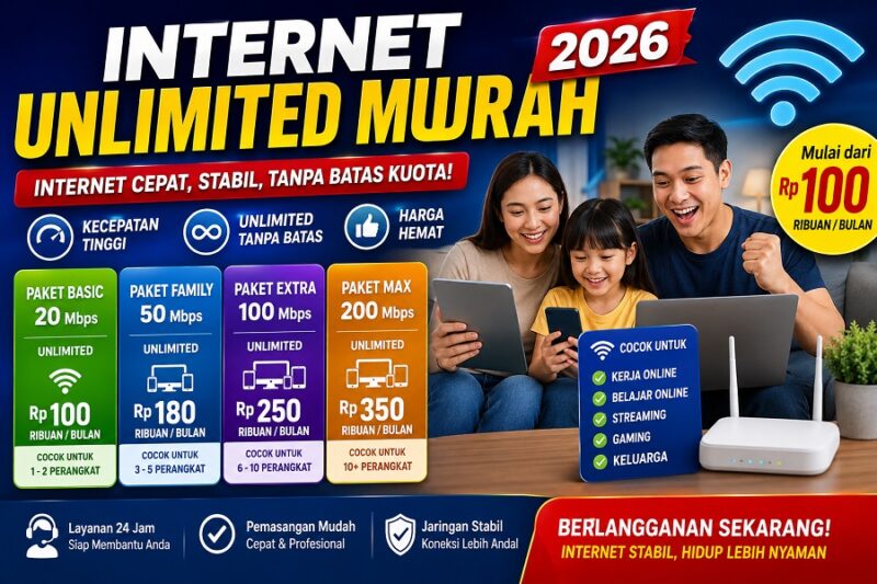 Internet Unlimited murah 2026