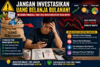 Resiko menggunakan uang belanja bulanan untuk investasi