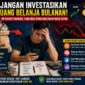 Resiko menggunakan uang belanja bulanan untuk investasi