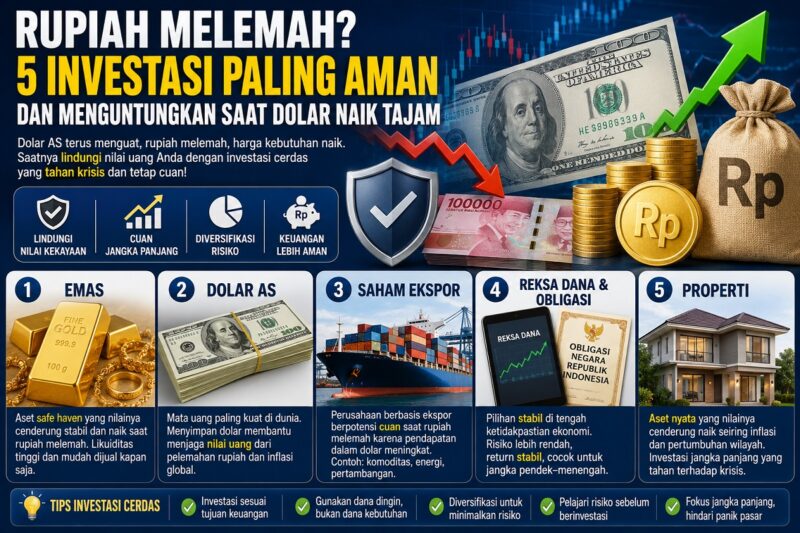 Investasi yang menguntungkan ditengah melemahnya nilai tukar rupiah