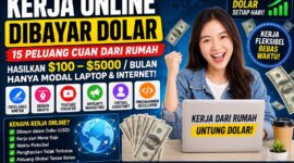 Ilustrasi Kerja online dibayar dolar
