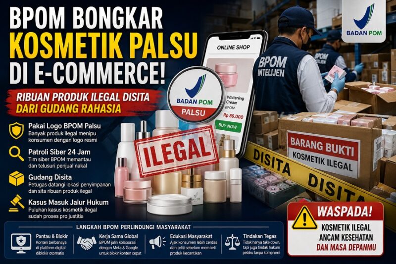 Marak di marketplace beredar penjualan kosmetik palsu
