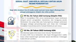ASN Dilarang Live Media Sosial Saat Jam Kerja
