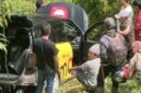 Potongan video mobil masuk jurang di lubuk nagodang. sumber; Biz samudra