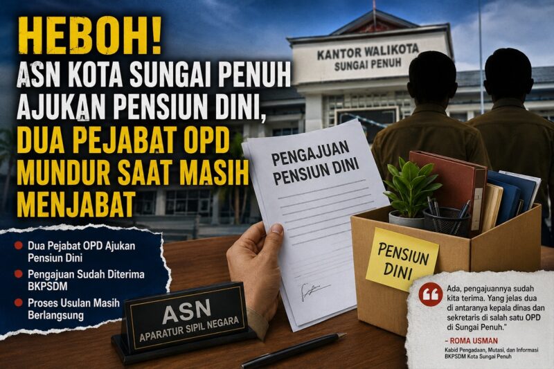 Ilustrasi ASN Sungai Penuh ajukan pensiun dini