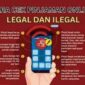 Ilustrasi cara cek pinjol legal dan ilegal