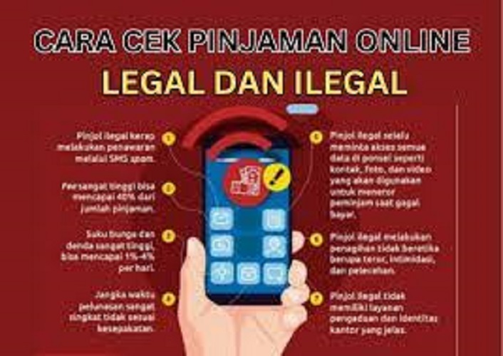 Ilustrasi cara cek pinjol legal dan ilegal