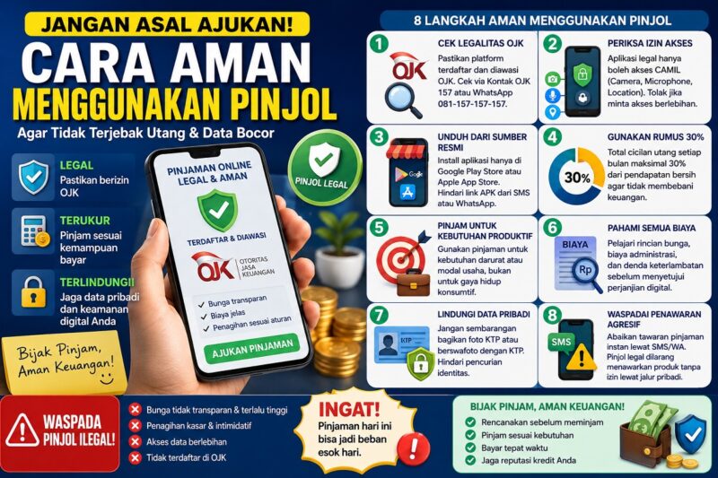 Cara aman gunakan pinjol