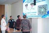 Bupati Kerinci, Monadi saat melaunching QR Code Kotak Amal Terintegrasi Kabupaten Kerinci