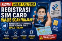 Mulai Juli registrasi sim card wajib scan wajah