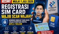 Mulai Juli registrasi sim card wajib scan wajah