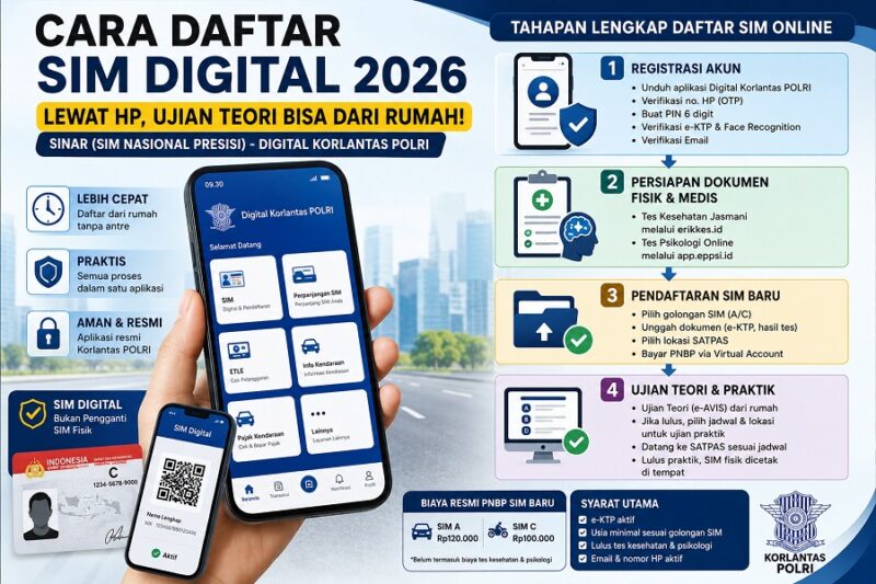 Cara daftar sim digital