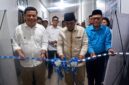 Bupati Tanjab Barat Anwar Sadat saat meresmikan Podcast Youth Center dan Co-Working Space pertama di Provinsi Jambi.