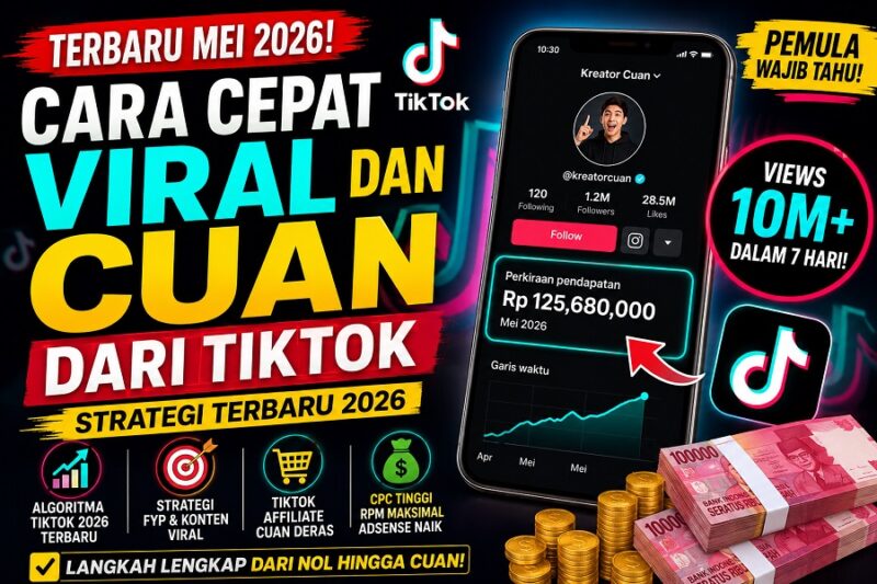 Cocok bagi pemula, cara dapatkan pendapatan dari Tiktok