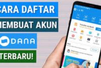 Cara daftar akun DANA