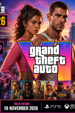 GTA 6 Resmi Buka Pre-Order 25 Juni 2026, Cover Art Perdana Terungkap! Harga Grand Theft Auto VI Jadi Misteri Besar