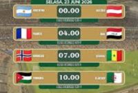Jadwal Piala Dunia 23 Juni 2026