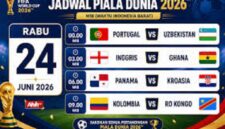 Jadwal piala dunia 24 juni 2026
