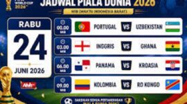 Jadwal piala dunia 24 juni 2026