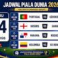 Jadwal piala dunia 24 juni 2026