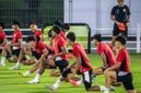 Timnas Indonesia saat menjalani sesi latihan. (Sumber/Google)