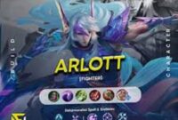 Build Hero Arlott terkuat Mobile Legends 2026