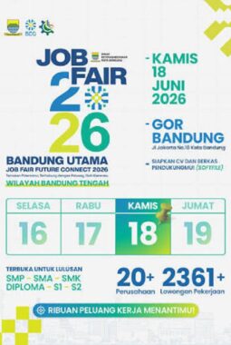 Kabar Baik! 2.361 Lowongan Kerja Dibuka di Bandung Utama Job Fair 2026, Cek Posisi dan Syaratnya