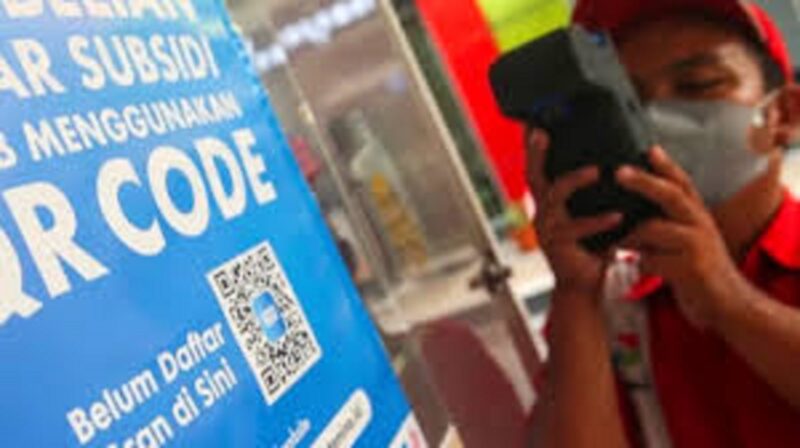 Ilustrasi banyak barcode pertamina di palsukan