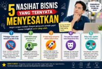 Nasihat bisnis yang menyesatkan