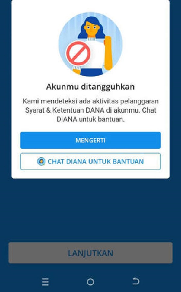 Cara mengatasi akun dana tidak bisa login