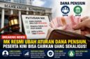 Aturan baru Dana Pensiun