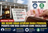 Aturan baru Dana Pensiun
